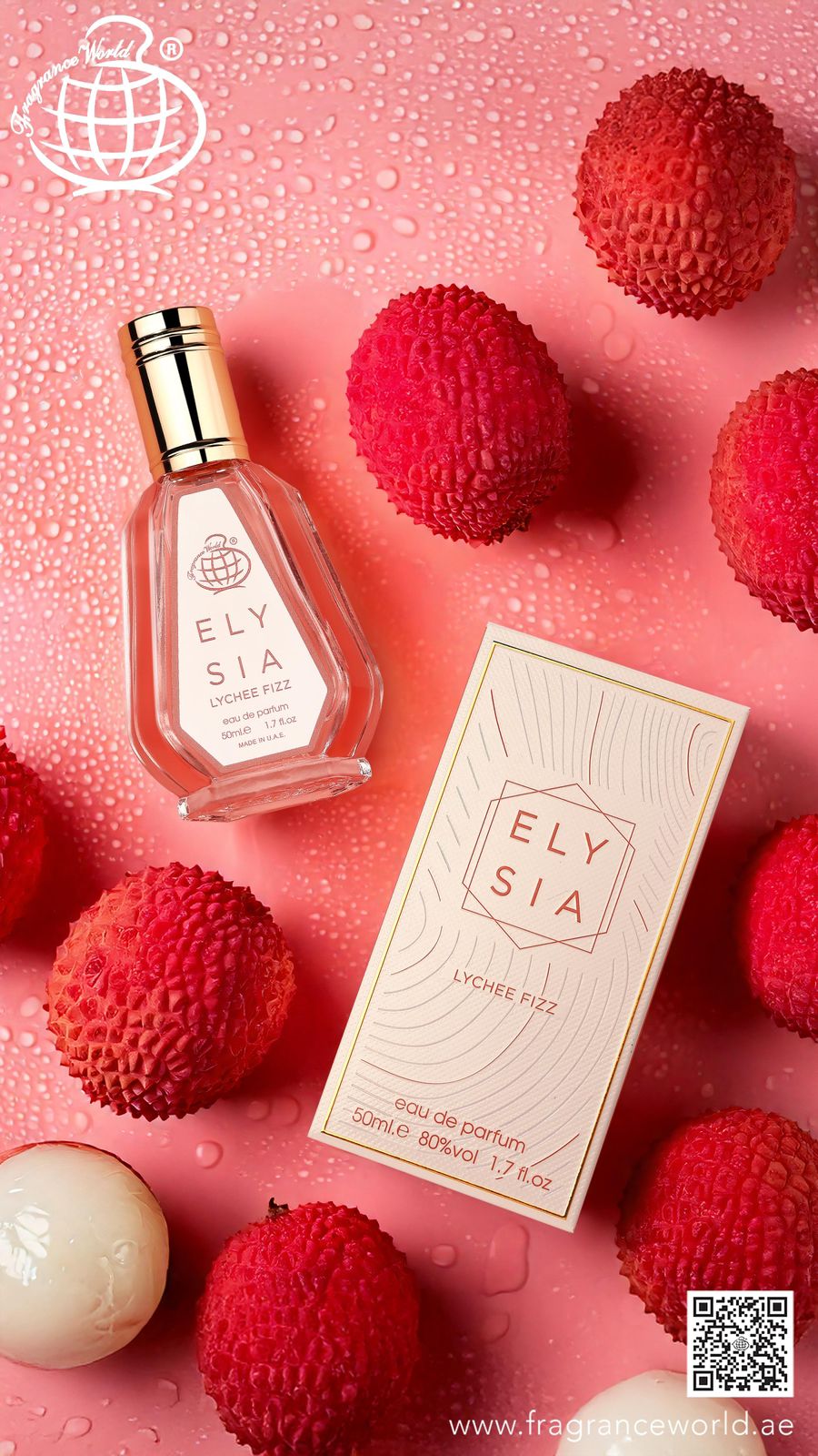 Fragrance World – Elysia Lychee Fizz – 50ml
